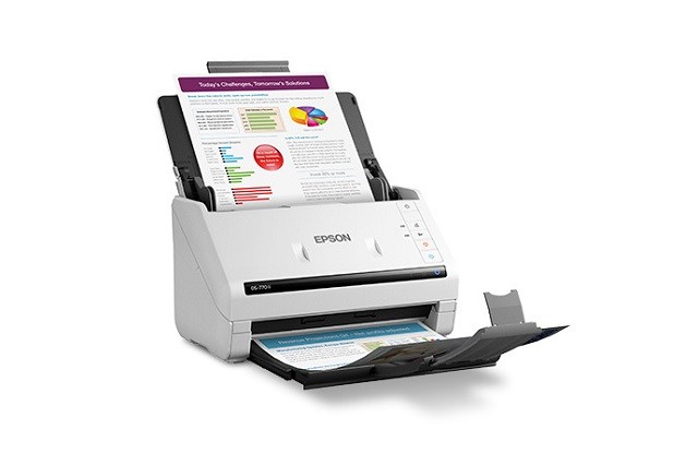 Epson DS-770 II - Escáner de documentos - Sensor de imagen de contacto (CIS) - a dos caras - 216 x 6096 mm - 600 ppp x 600 ppp - hasta 45 ppm (mono) / hasta 45 ppm (color) - Alimentador autom