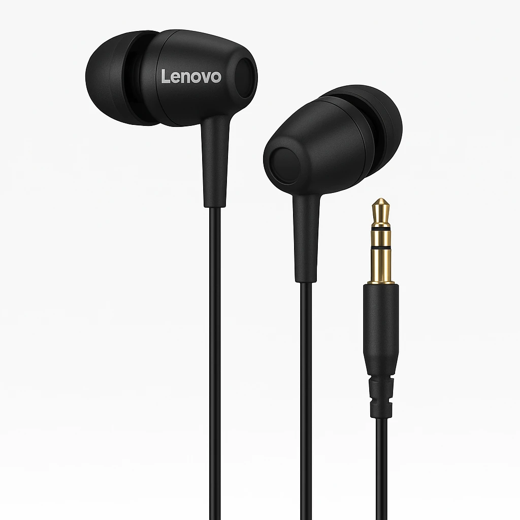 Lenovo H100 - Auricular - en oreja - cableado - conector de 3,5 mm - negro