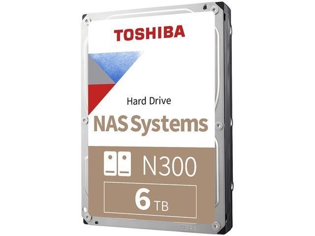 Toshiba N300 NAS - Disco duro - 6 TB - interno - 3.5" - SATA 6Gb/s - 7200 rpm - búfer: 256 MB