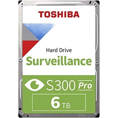 Toshiba S300 Surveillance - Disco duro - 6 TB - interno - 3.5" - SATA 6Gb/s - 7200 rpm - búfer: 256 MB