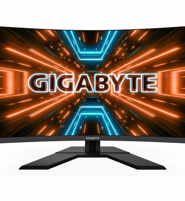 Gigabyte G32QC A - Monitor LED - gaming - curvado - 31.5" - 2560 x 1440 QHD @ 165 Hz - VA - 350 cd/m² - 3000:1 - DisplayHDR 400 - 1 ms - 2xHDMI, DisplayPort
