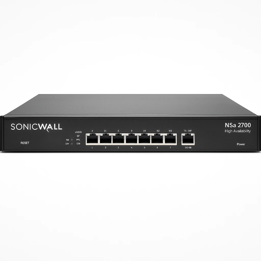 SonicWall NSa 2700 - High Availability - aparato de seguridad - 10GbE - 1U - montable en bastidor