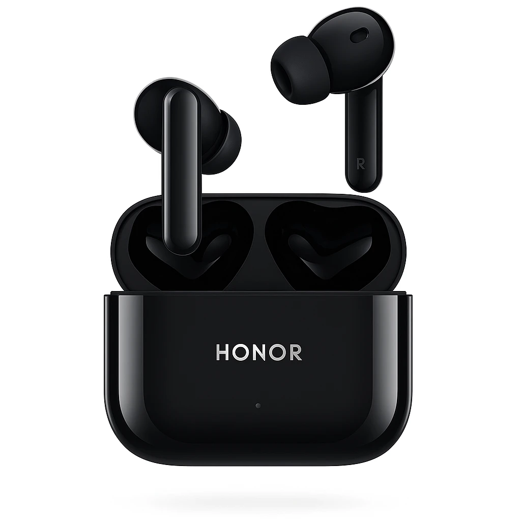 Honor Earbuds 2 Lite - Auriculares inalámbricos con micro - en oreja - Bluetooth - cancelación de sonido activo - negro medianoche