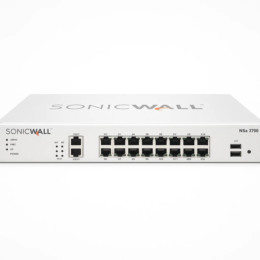SonicWall NSa 3700 - Aparato de seguridad - 10GbE, 5GbE - 1U - montable en bastidor