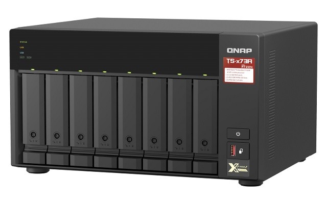 QNAP TS-873A - Servidor NAS - 8 compartimentos - SATA 6Gb/s - RAM 8 GB - Gigabit Ethernet / 2.5 Gigabit Ethernet - iSCSI soporta