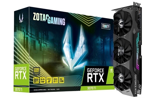 ZOTAC GAMING GeForce RTX 3070 Ti Trinity - Tarjeta gráfica - GF RTX 3070 Ti - 8 GB GDDR6X - PCIe 4.0 x16 - 3 x DisplayPort, HDMI