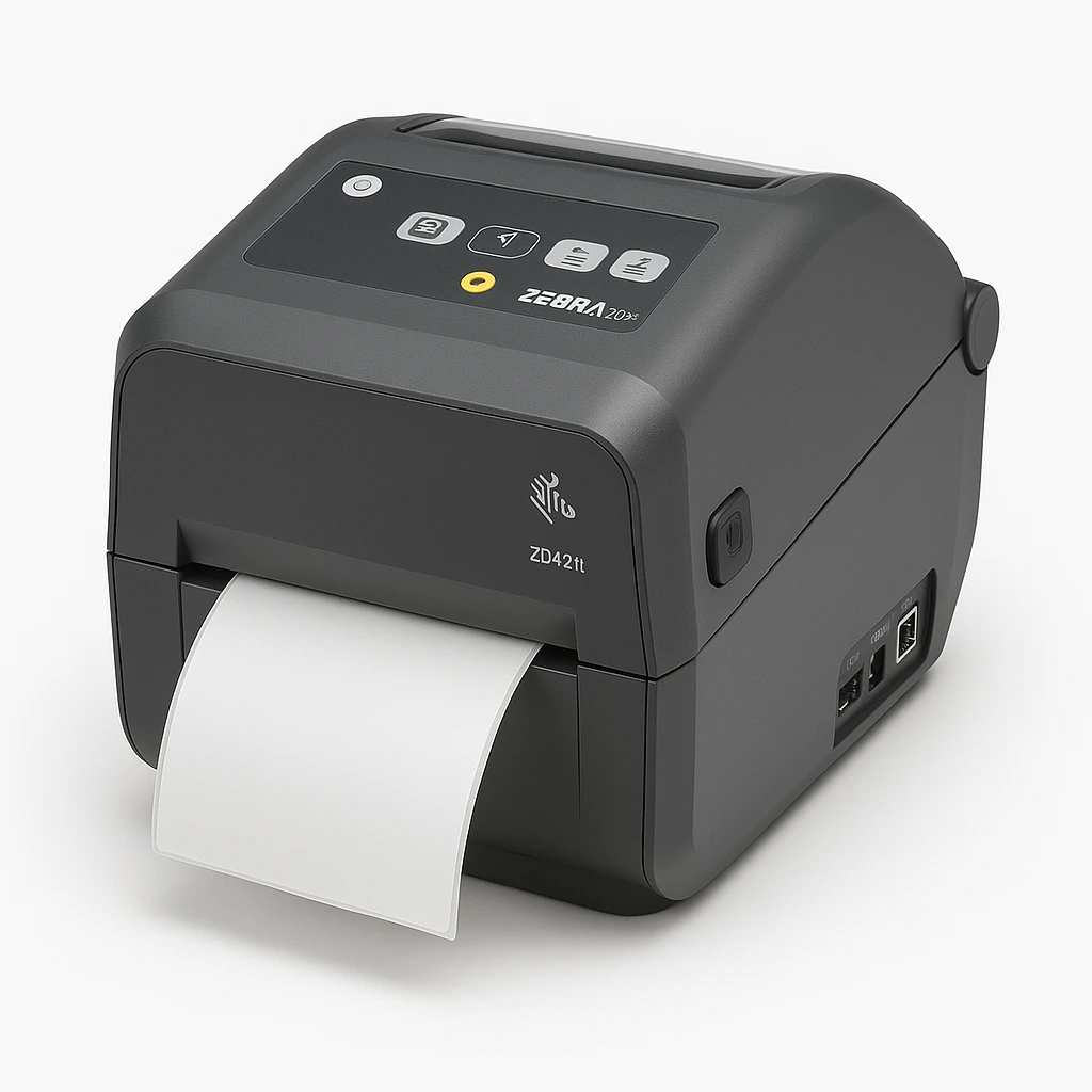 Zebra ZD421t - Impresora de etiquetas - transferencia térmica - Rollo (11,2 cm) - 203 ppp - hasta 152 mm/segundo - USB 2.0, LAN, host USB