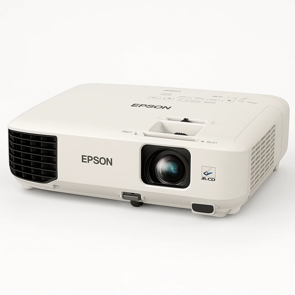 Epson PowerLite 118 - Proyector 3LCD - portátil - 3800 lúmenes (blanco) - 3800 lúmenes (color) - XGA (1024 x 768) - 4:3 - LAN