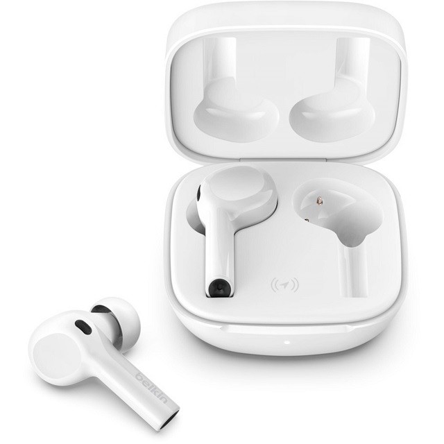 Belkin SoundForm FREEDOM - Auriculares inalámbricos con micro - en oreja - Bluetooth - cancelación de sonido activo - blanco