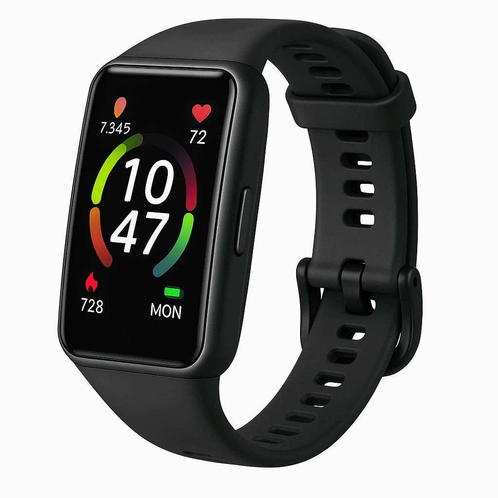 HONOR Band 6 - Rastreador de actividad con banda - silicona - pantalla luminosa 1.47" - 128 MB - Bluetooth - 18 g - negro meteorito