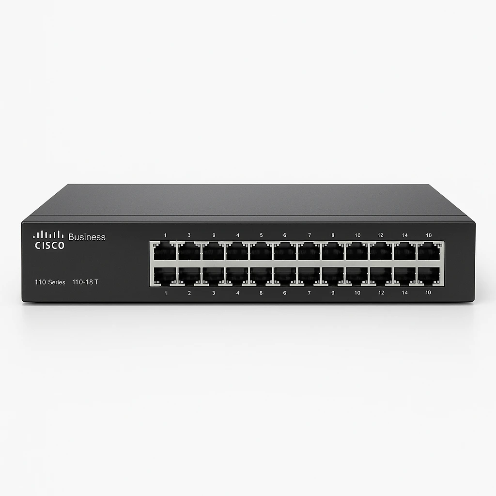 Cisco Business 110 Series 110-16T - Conmutador - sin gestionar - 16 x 10/100/1000 - sobremesa, montaje en rack, montaje en pared