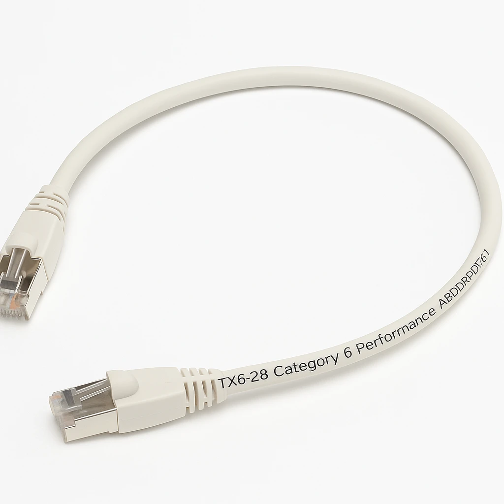 Panduit TX6-28 Category 6 Performance - Cable de interconexión - RJ-45 (M) a RJ-45 (M) - 1 m - UTP - CAT 6 - sin halógenos, moldeado, sin enganches - blanco apagado