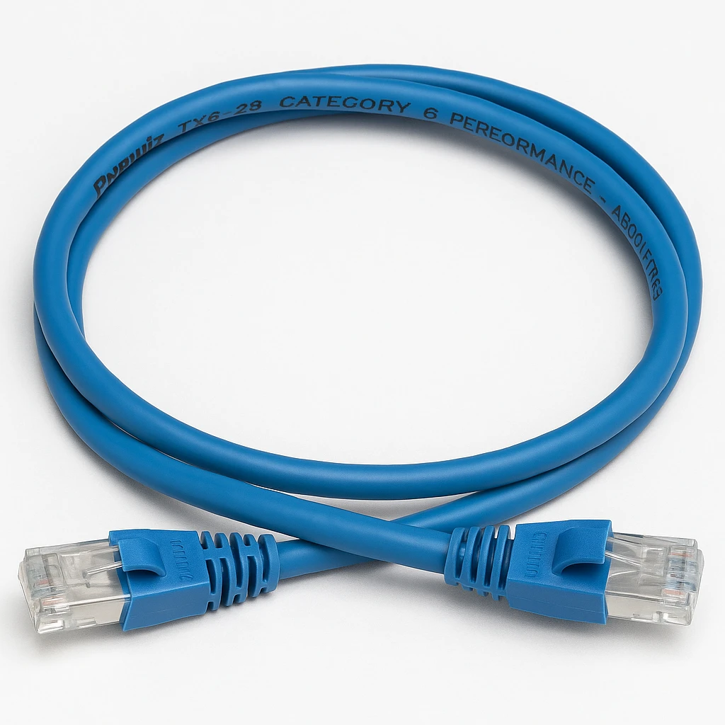 Panduit TX6-28 Category 6 Performance - Cable de interconexión - RJ-45 (M) a RJ-45 (M) - 1 m - UTP - CAT 6 - sin halógenos, moldeado, sin enganches - azul