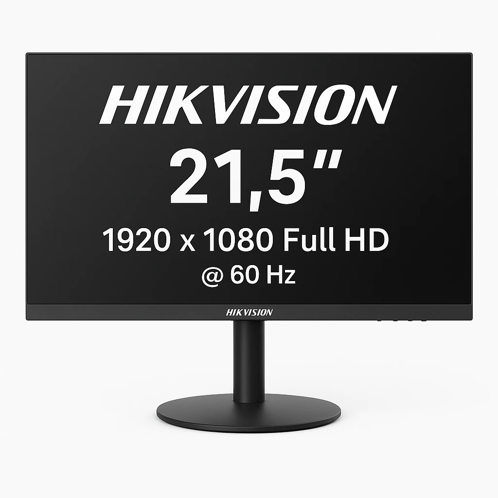 Hikvision DS-D5022FN-C - Monitor LED - 21.5" - 1920 x 1080 Full HD (1080p) @ 60 Hz - 250 cd/m² - 3000:1 - 6.5 ms - HDMI, VGA