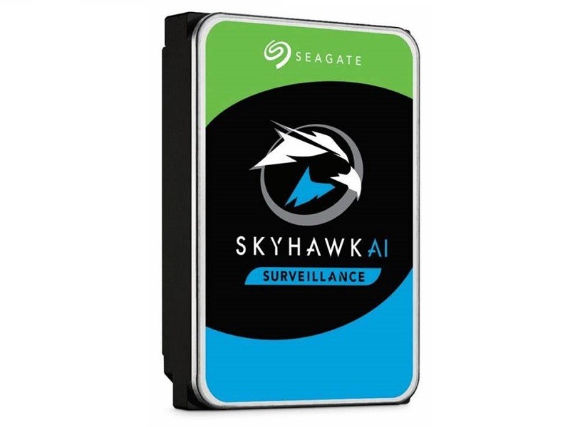 Seagate SkyHawk AI ST8000VE001 - Disco duro - 8 TB - interno - 3.5" - SATA 6Gb/s - búfer: 256 MB - con Recuperación de datos Seagate Rescue de 3 años