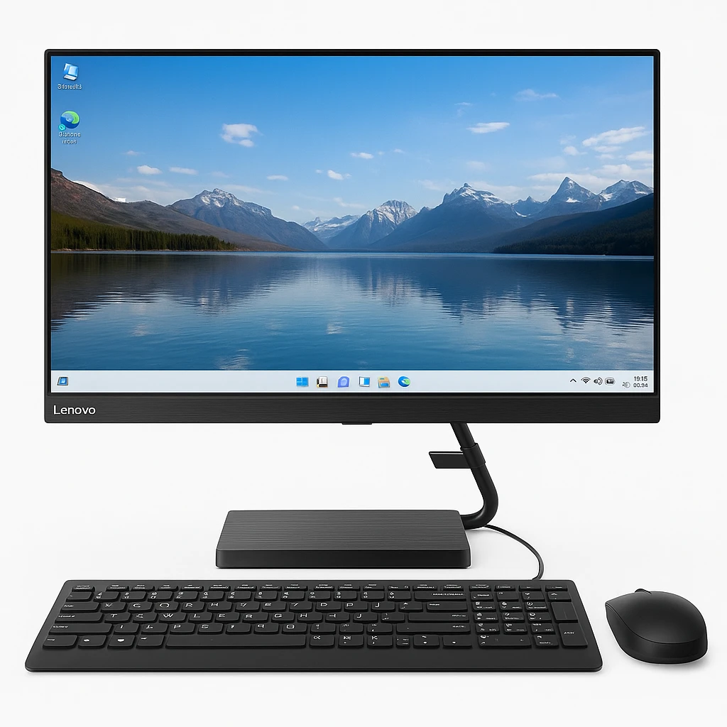 Lenovo IdeaCentre AIO 3 24IIL5 F0FR - Todo en uno con soporte - Core i3 1005G1 / hasta 3.4 GHz - RAM 8 GB - SSD 128 GB - NVMe, HDD 1 TB - UHD Graphics - Gigabit Ethernet, IEEE 802.11ax (Wi-Fi