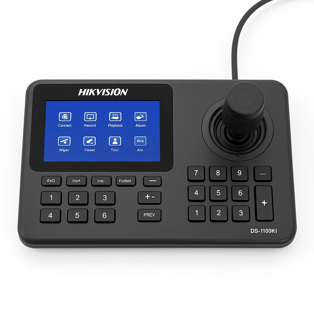Hikvision DS-1100KI - Cámara / mando a distancia de DVR - pantalla luminosa - LCD - 7" - cable - para Hikvision DS-2DE5225; Pro Series DS-2DE4415, 2DE5225, 2DE5232, 2DE5425, 2DE5432, 2DE7A232