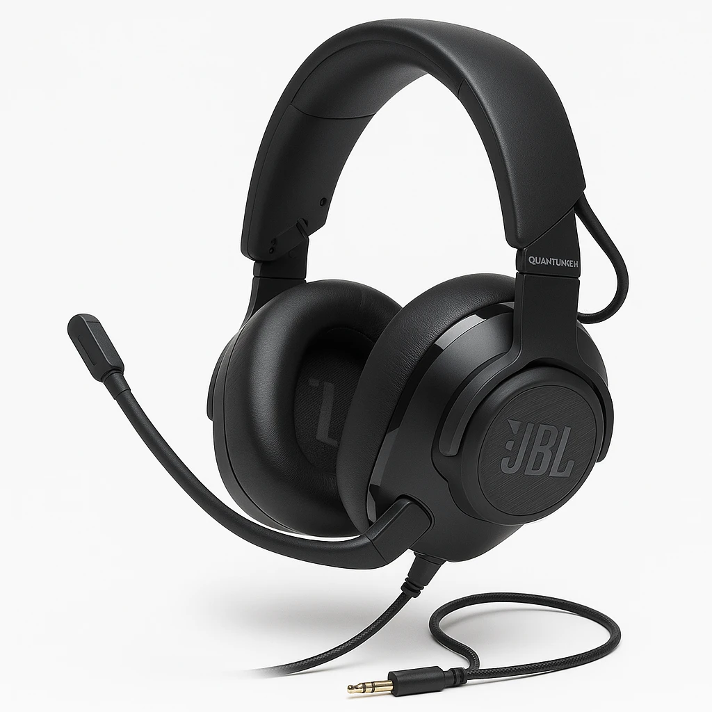 JBL Quantum 610 - Auricular - tamaño completo - 2,4 GHz - inalámbrico, cableado - conector de 3,5 mm - negro