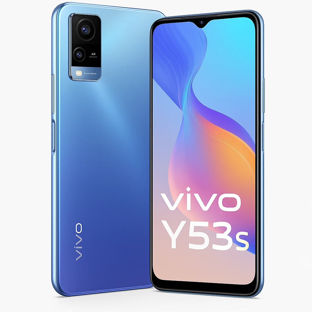 Vivo Y53s - 4G smartphone - SIM doble - RAM 8 GB / Memoria interna 128 GB - microSD slot - pantalla LCD - 6.58" - 2408 x 1080 píxeles - 3 x cámaras traseras 64 MP, 2 MP, 2 MP - front camera 1
