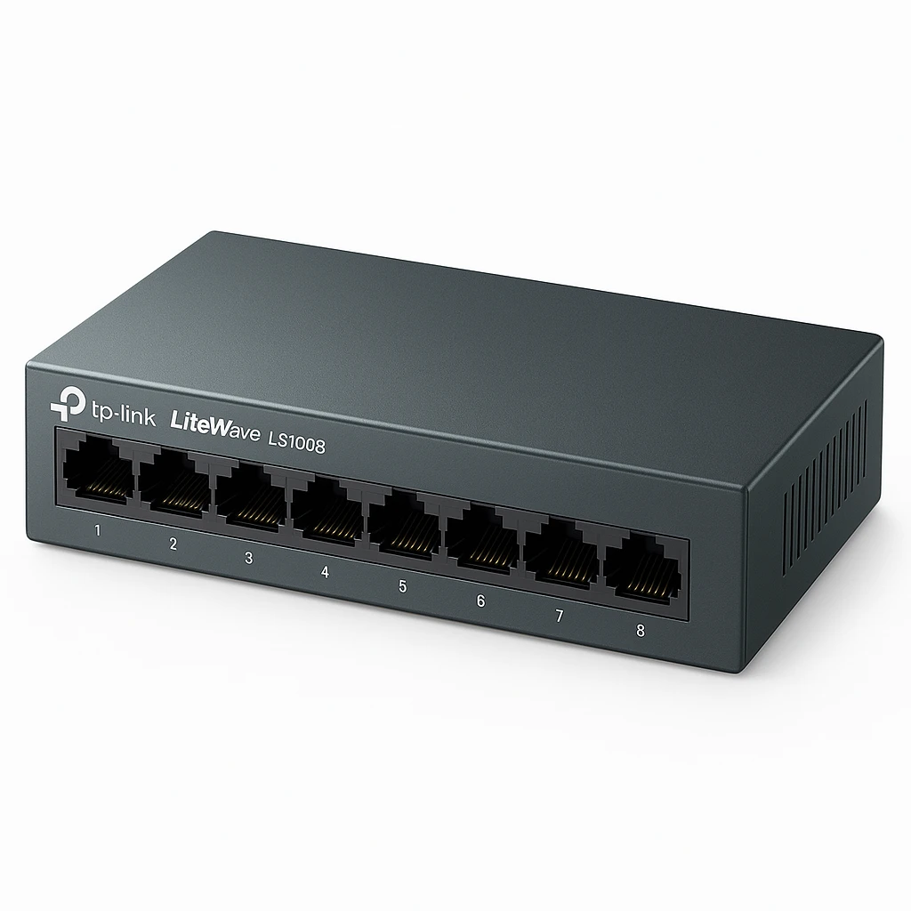TP-Link LiteWave LS1008 - Conmutador - sin gestionar - 8 x 10/100 - sobremesa