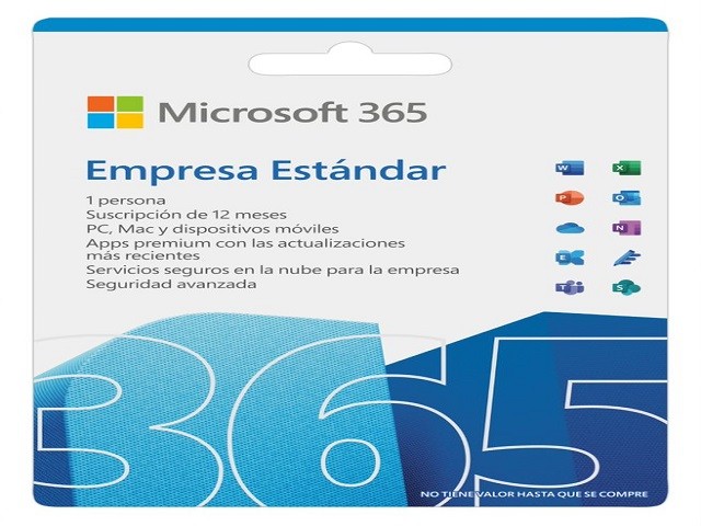 Microsoft 365 Business Standard - Caja de embalaje (1 año) - 1 usuario (5 dispositivos) - Mac, Android, iOS, Win