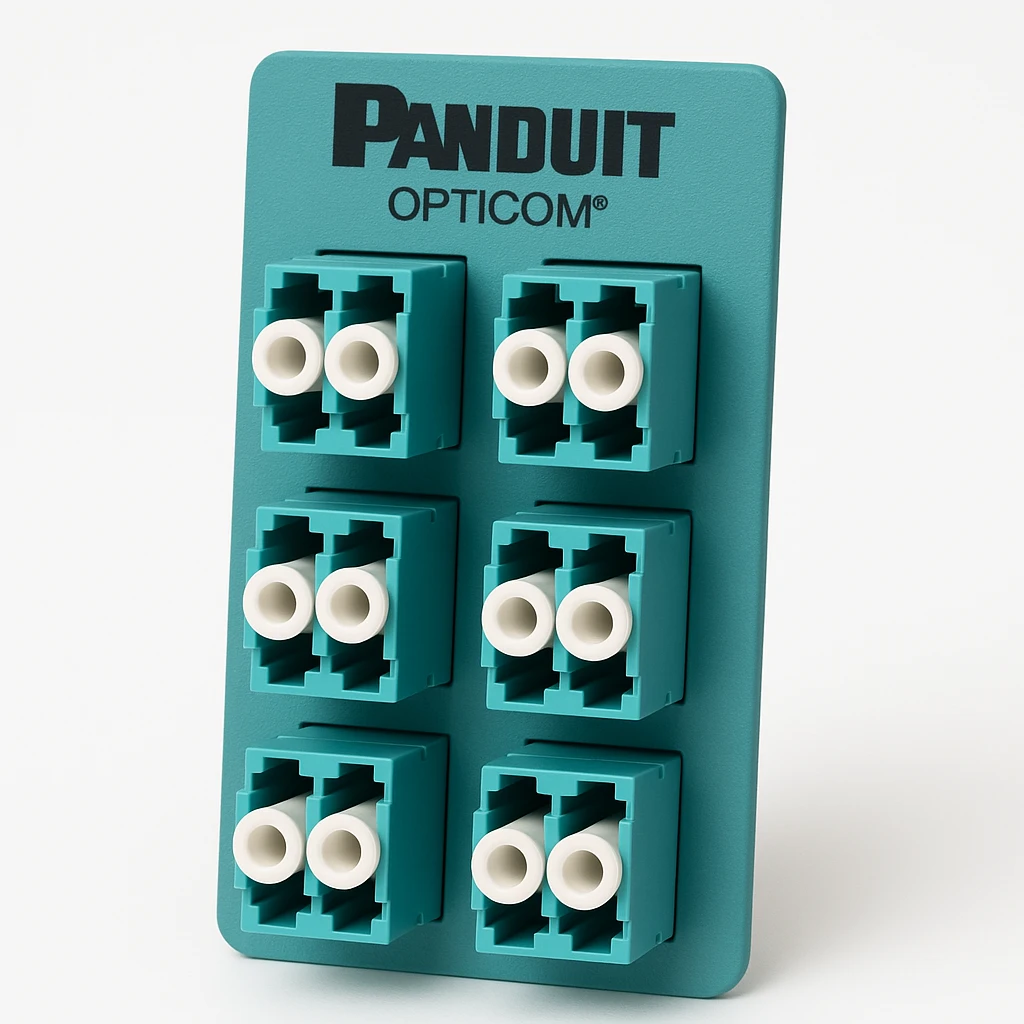 Panduit Opticom Fiber Adapter Panels - Tablero de conexiones - agua - 6 puertos