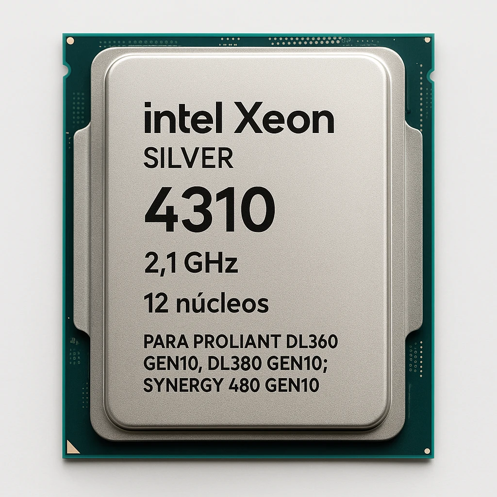Intel Xeon Silver 4310 - 2.1 GHz - 12 núcleos - para ProLiant DL360 Gen10, DL380 Gen10; Synergy 480 Gen10