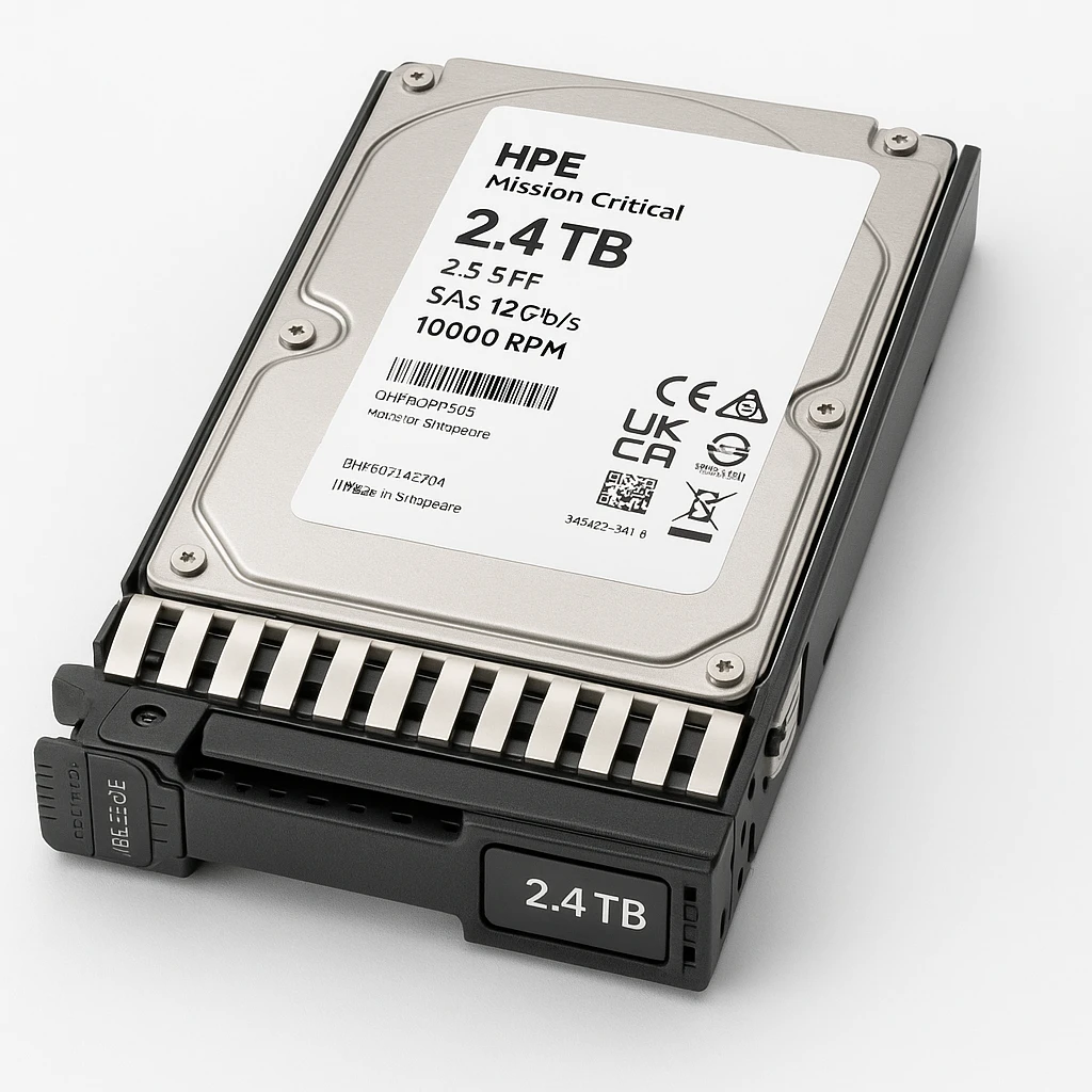 HPE Mission Critical - Disco duro - 2.4 TB - hot-swap - 2.5" SFF - SAS 12Gb/s - 10000 rpm - con HPE Basic Carrier