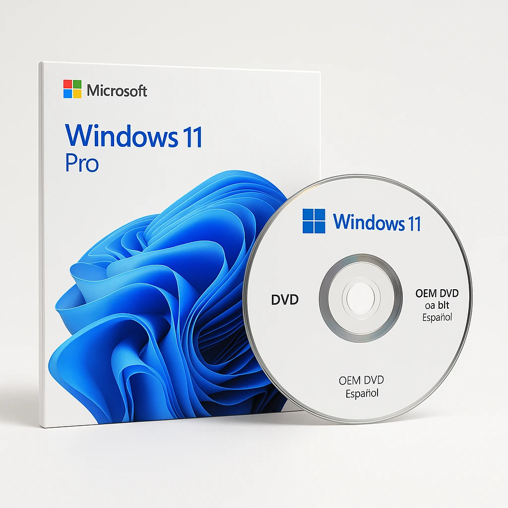 Windows 11 Pro - Licencia - 1 licencia - OEM - DVD - 64-bit - Español