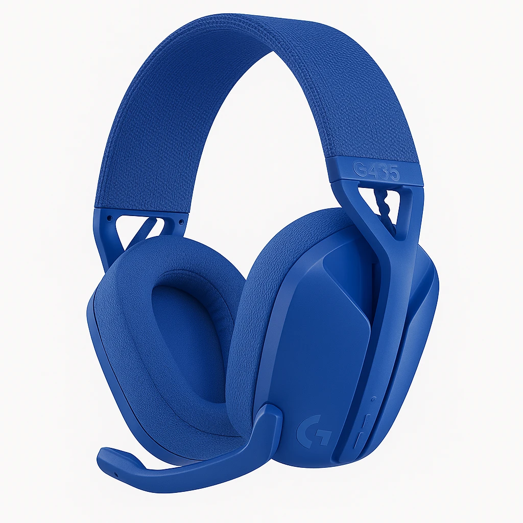 Logitech G435 LIGHTSPEED Wireless Gaming Headset - Auricular - tamaño completo - Bluetooth / LIGHTSPEED - inalámbrico - azul