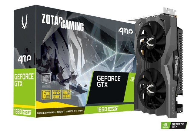 ZOTAC GAMING GeForce GTX 1660 SUPER Twin Fan - Tarjeta gráfica - GF GTX 1660 SUPER - 6 GB GDDR6 - PCIe 3.0 x16 - HDMI, 3 x DisplayPort