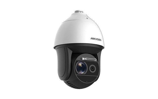 Hikvision DS-2TD4137-50/W - Cámara de videovigilancia de red/térmica - PTZ - cúpula - color (Día y noche) - 4 MP - 2688 x 1520 (óptico) / 384 x 288 (térmico) - motorizado - audio - compuesto 