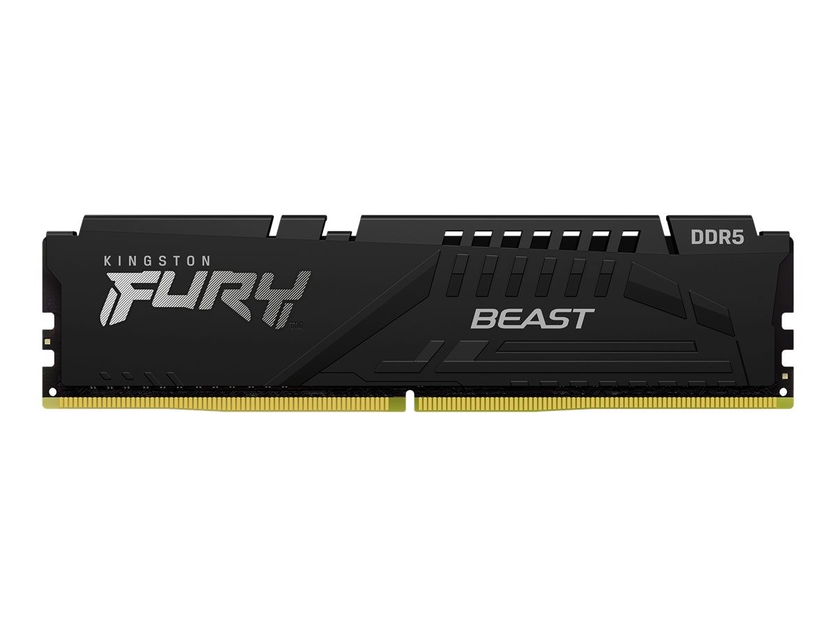 Kingston FURY Beast - DDR5 - módulo - 16 GB - DIMM de 288 contactos - 5200 MT/s / PC5-41600 - CL40 - 1.25 V - sin búfer - on-die ECC