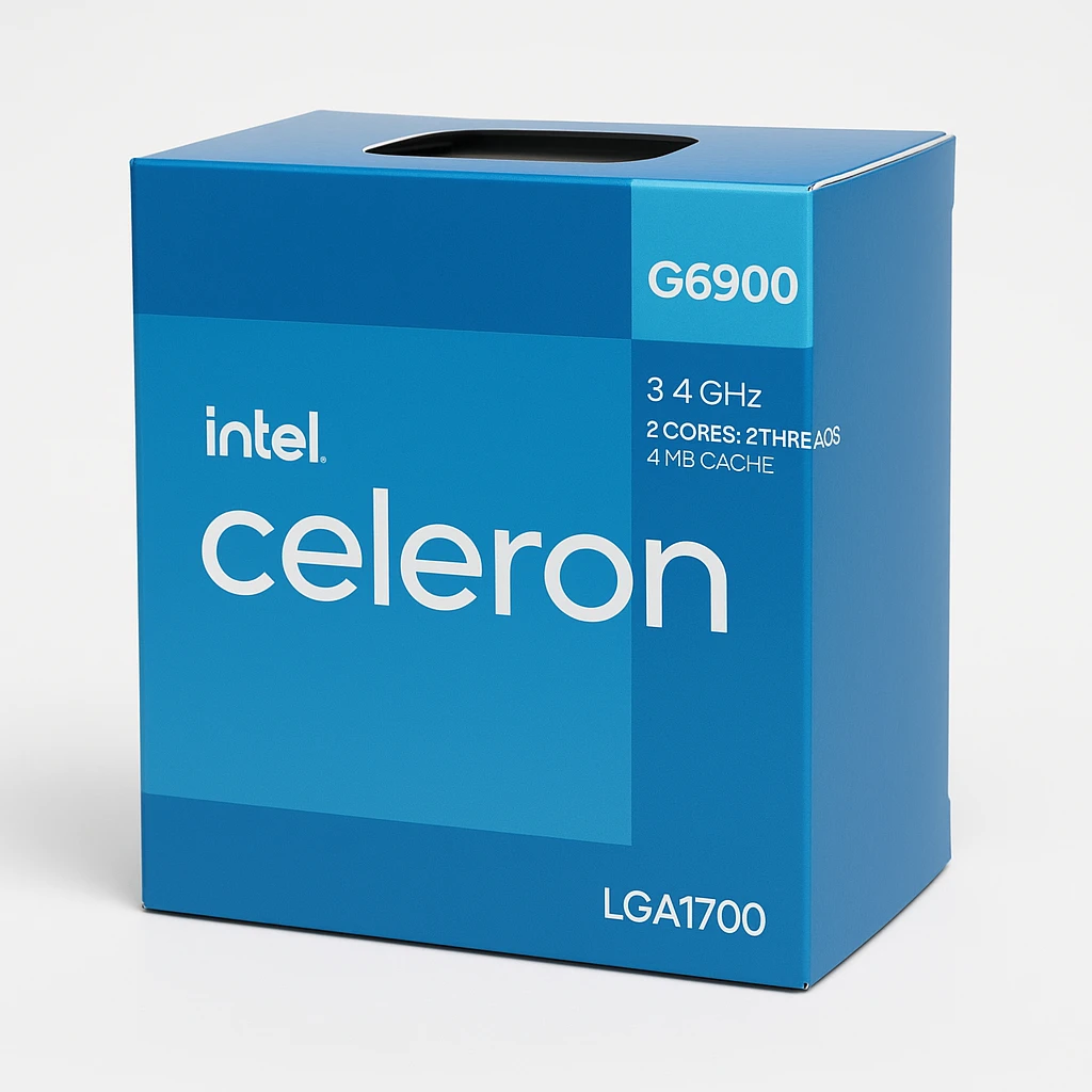 Intel Celeron G6900 - 3.4 GHz - 2 núcleos - 2 hilos - 4 MB caché - LGA1700 Socket - Caja