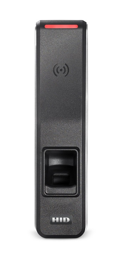 HID Signo 25B - Bluetooth / lector de proximidad RF / tarjeta SMART / lector de huellas dactilares - Ethernet, Ethernet 100, SIA 24-bit Wiegand, OSDP - 13.56 MHz / 2.4 GHz - negro con plata e