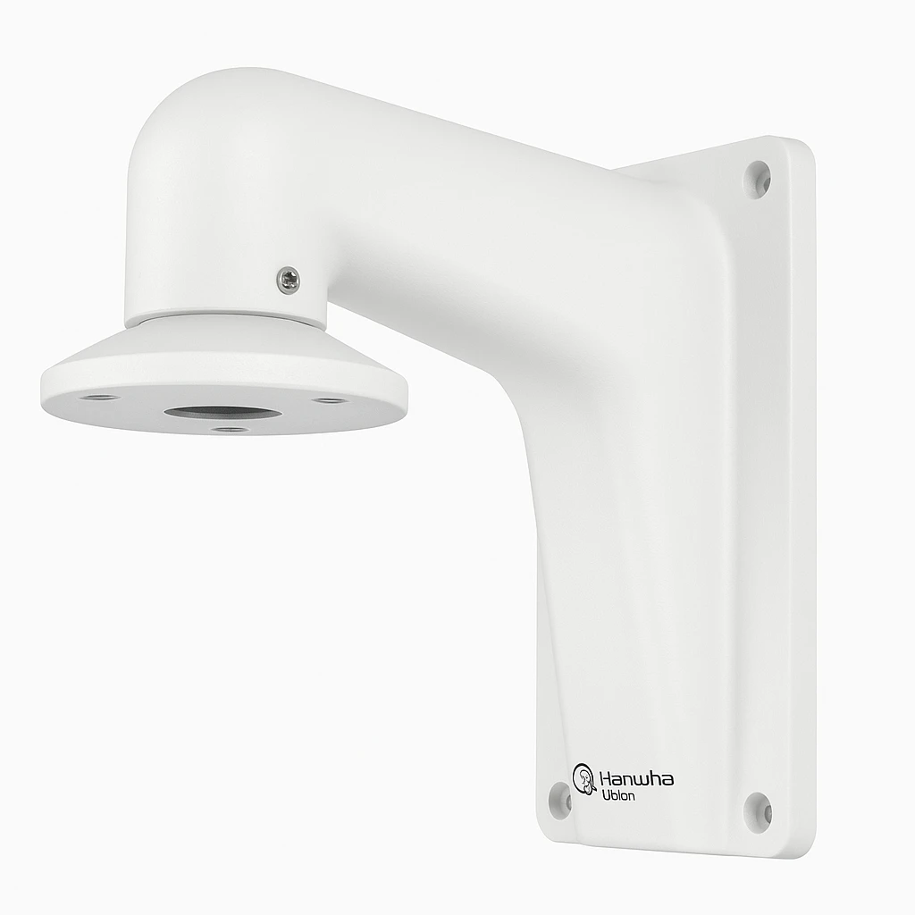 Hanwha Vision SBP-300WMW1 - Montura para cámara - instalable en pared - blanco - para Vision XNP-C6403; Vision WiseNet X XNO-9083, XNV-8093, 9083; WiseNet P PND-A9081
