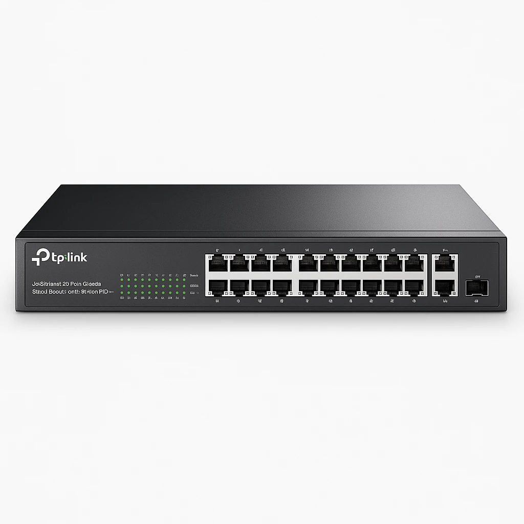 TP-LINK Switch  JetStream 28-Port Gigabit Smart Switch with 24-Port PoE+