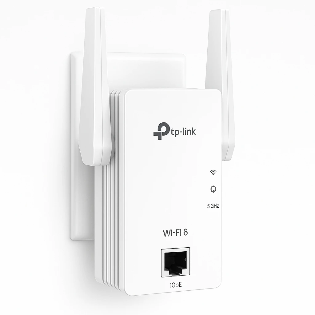 TP-Link RE605X - Extensor de rango Wi-Fi - 1GbE - Wi-Fi 6 - 2.4 GHz, 5 GHz - en pared