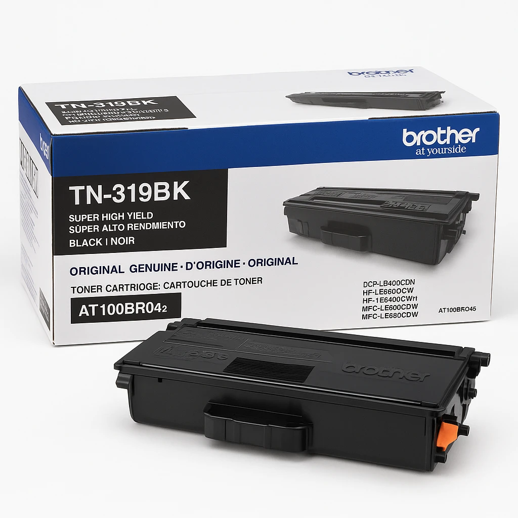 Brother TN319BK - Súper Alto Rendimiento - negro - original - cartucho de tóner - para Brother DCP-L8400CDN, HL-L8350CDW, HL-L8350CDWT, MFC-L8600CDW, MFC-L8850CDW