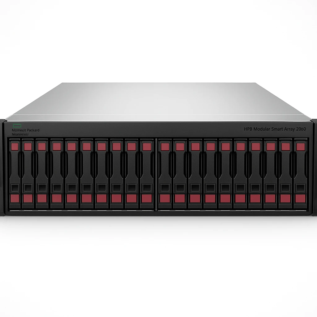 HPE Modular Smart Array 2060 10GBase-T iSCSI SFF Storage - 6th Generation - orden unidad de disco duro - 0 TB - 24 compartimentos (SCSI) - iSCSI (10 GbE) (externo) - montaje en bastidor - 2U