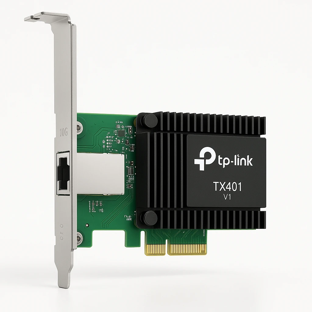 TP-Link TX401 - V1 - adaptador de red - PCIe 3.0 x4 perfil bajo - 1/2.5/5/10GBase-T x 1