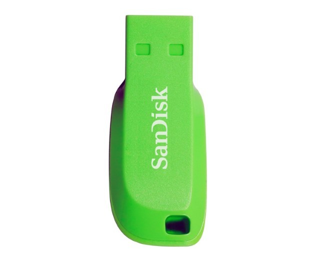 SanDisk Cruzer Blade - Unidad flash USB - 32 GB - USB 2.0 - verde eléctrico