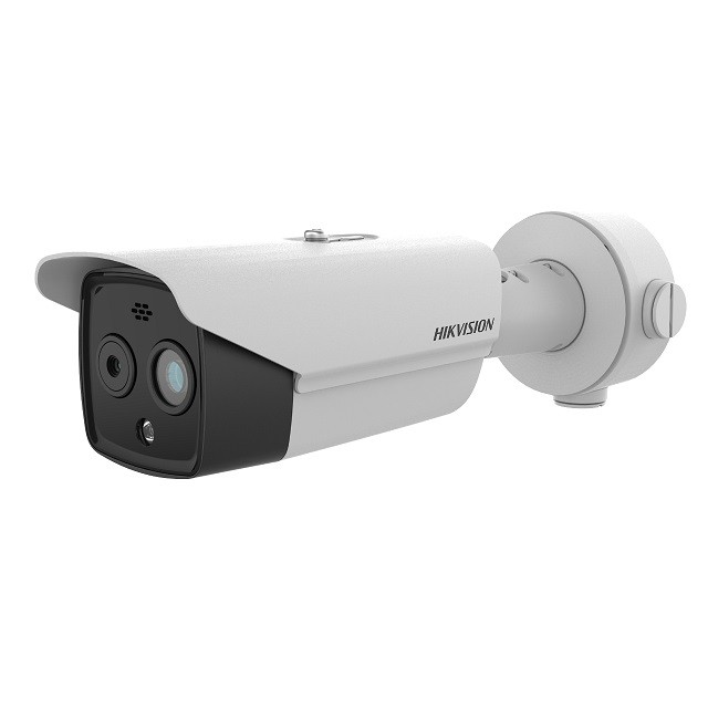 Hikvision HeatPro Series DS-2TD2628-10/QA - Cámara de videovigilancia de red/térmica - bala - color (Día y noche) - 2688 x 1520 (óptico) / 256 x 192 (térmico) - focal fijado - audio - compues