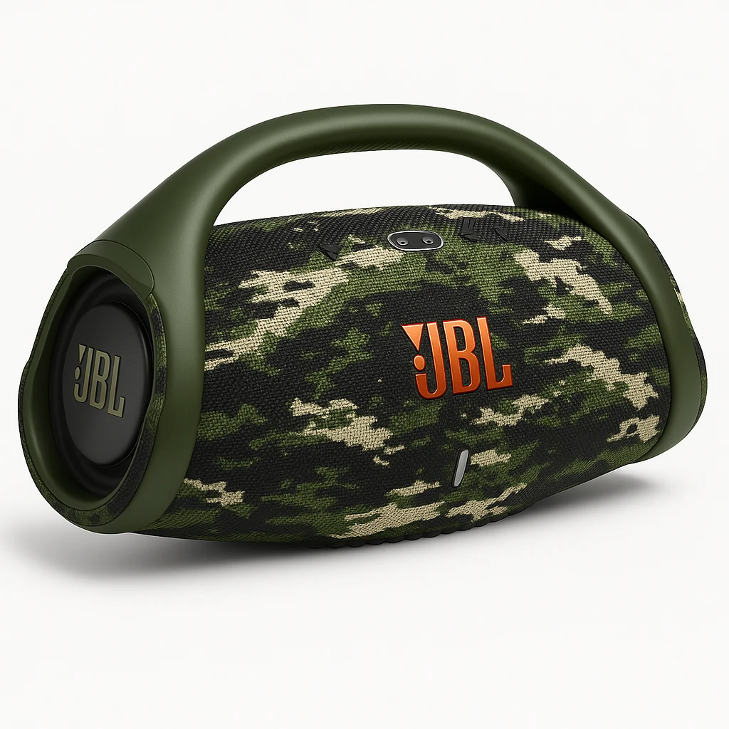 JBL Boombox 3 - Altavoz Boombox - para uso portátil - inalámbrico - Bluetooth - controlado por aplicación - 3 vías - escuadrón