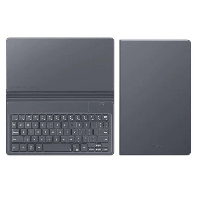 Samsung EF-DT500 - Caja de teclado y folio (cubierta) - inalámbrico - Bluetooth 4.2 - gris - para Galaxy Tab A7