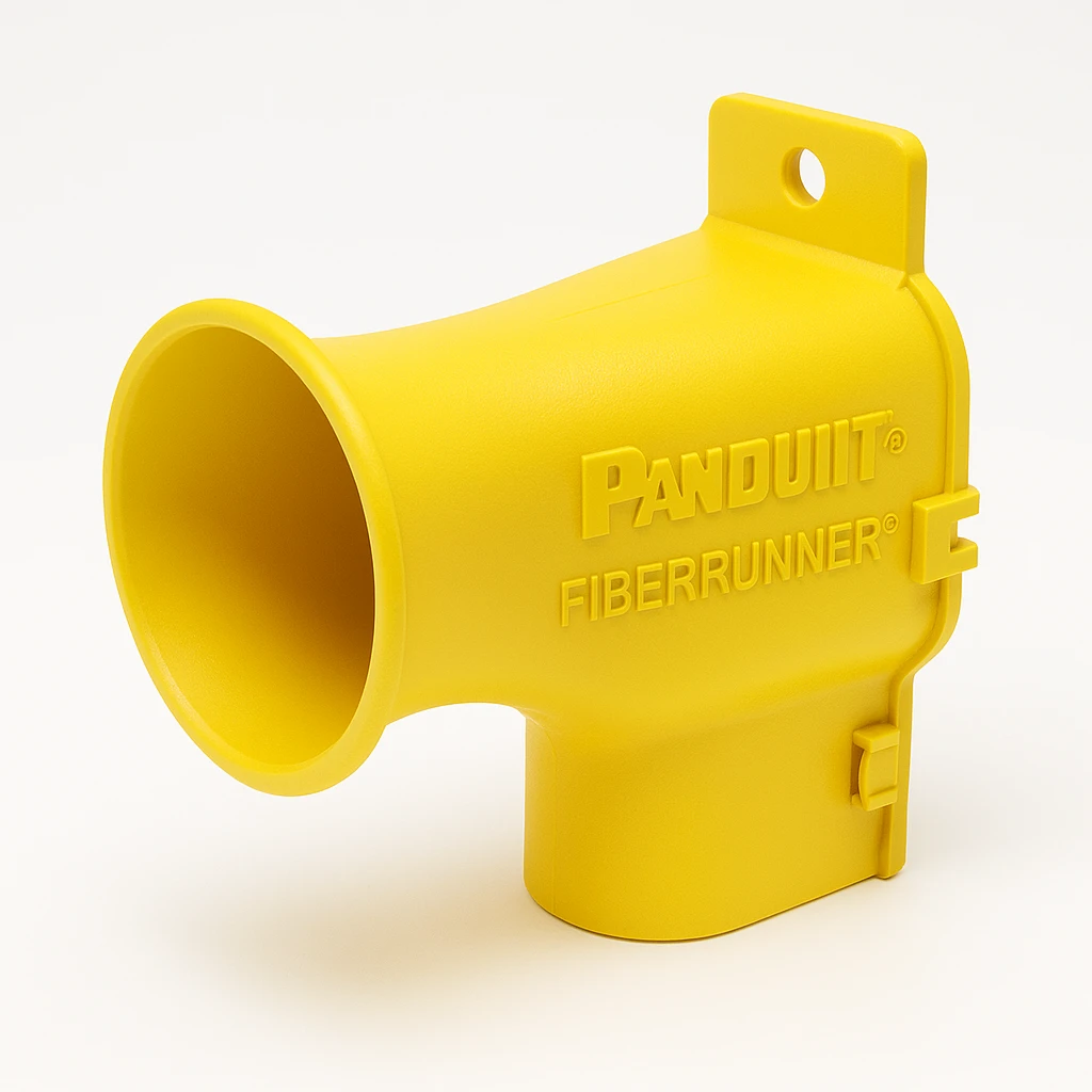 Panduit FiberRunner - Trompeta de conducto para cables - amarillo