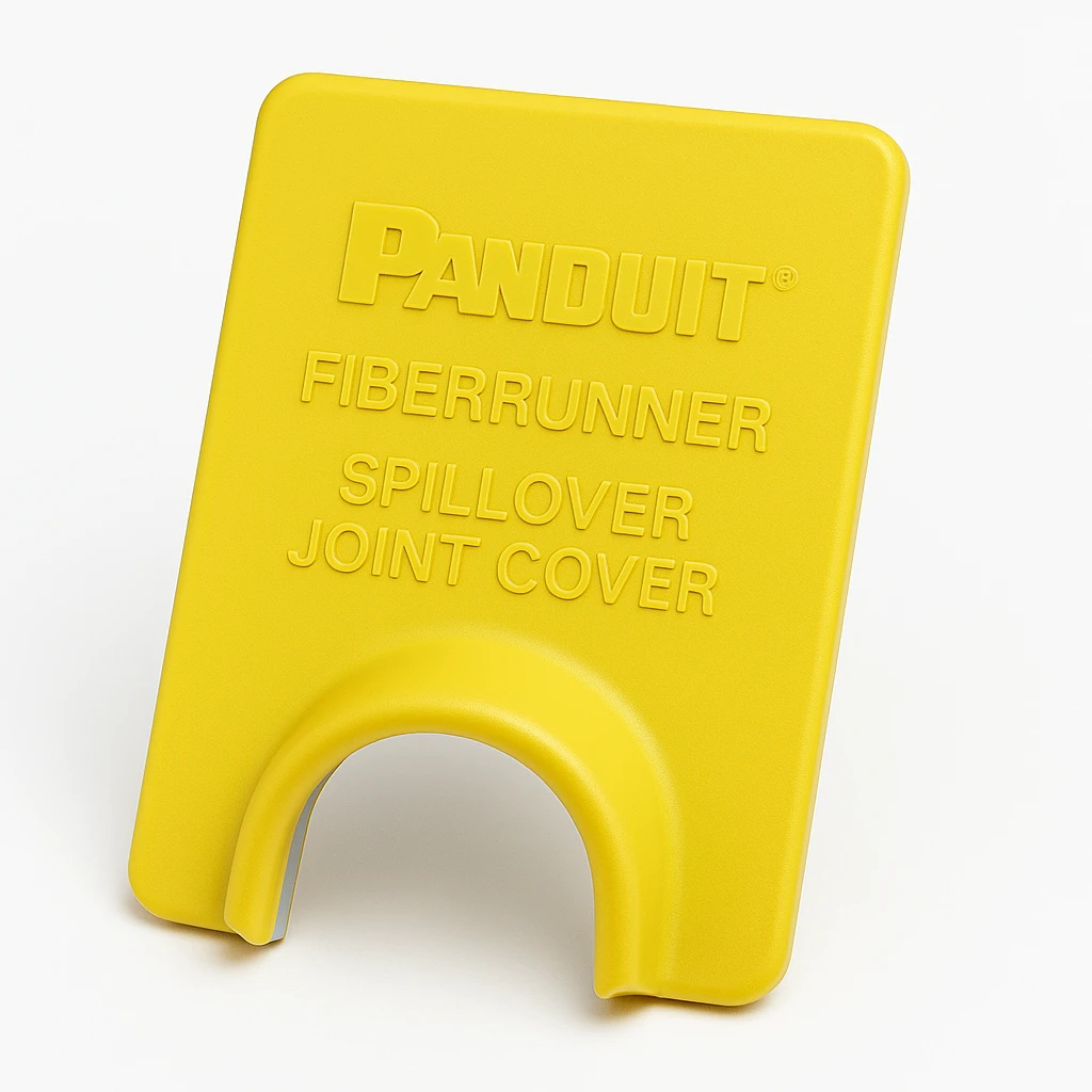 Panduit FiberRunner - Tapa de junta antigoteo de guía de cables - amarillo