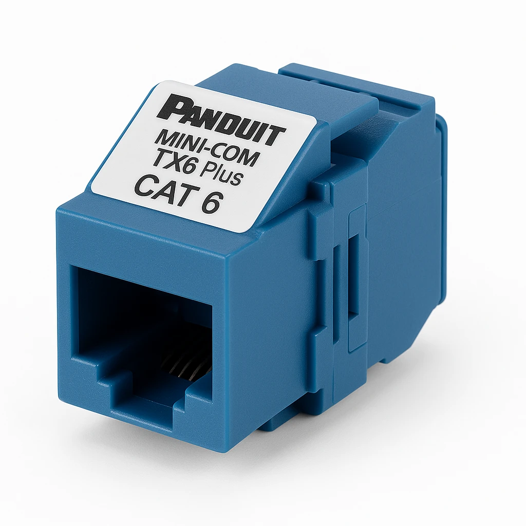 Panduit MINI-COM TX6 Plus - Inserto modular - CAT 6 - PTSB - azul - 1 puerto