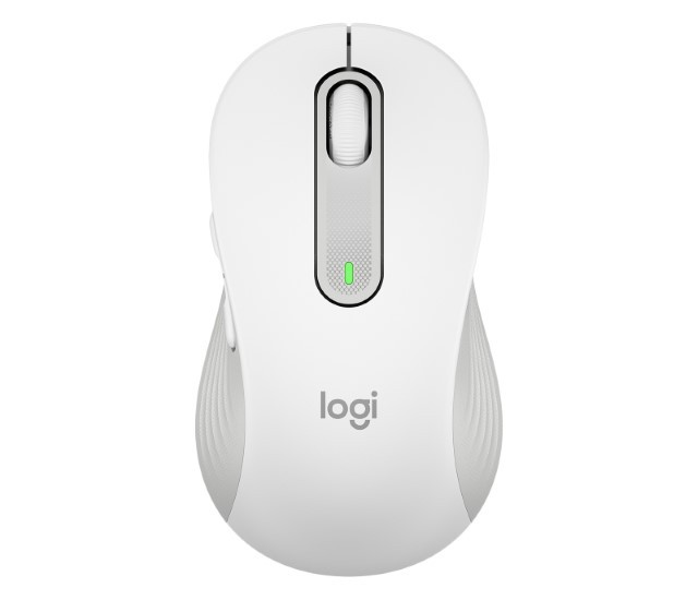 Logitech Signature M650 L - Ratón - tamaño grande - óptico - 5 botones - inalámbrico - Bluetooth, 2.4 GHz - receptor de USB Logitech Logi Bolt - blanco hueso