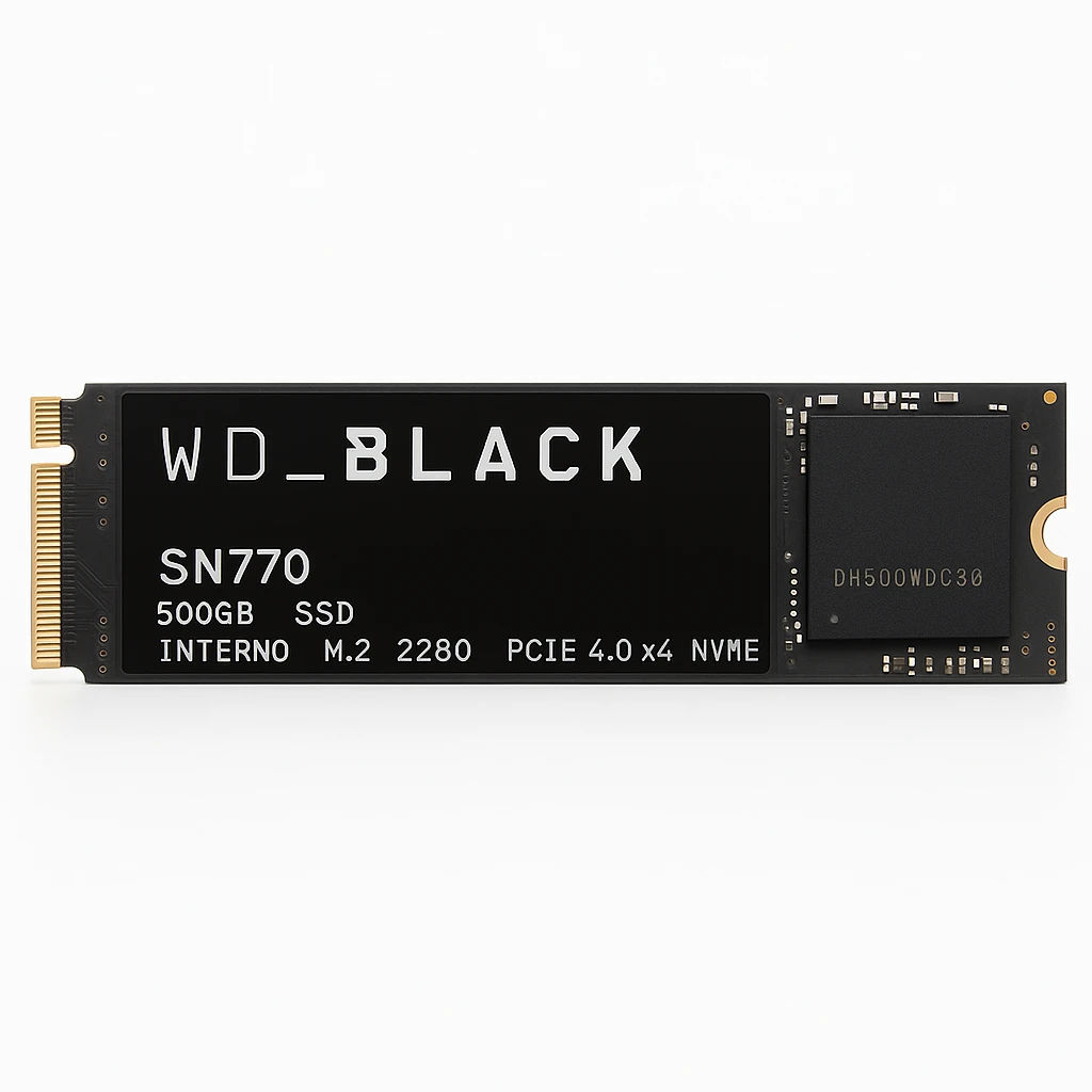 WD_BLACK SN770 WDS500G3X0E - SSD - 500 GB - interno - M.2 2280 - PCIe 4.0 x4 (NVMe)